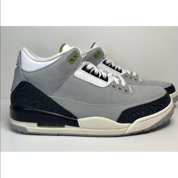 ❌SOLD❌Nike Air Jordan 3 Retro ChlorophyllMenSZ10.5 - Picture 4 of 8